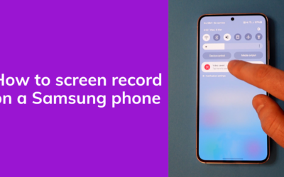 How To Screen Record on a Samsung Galaxy