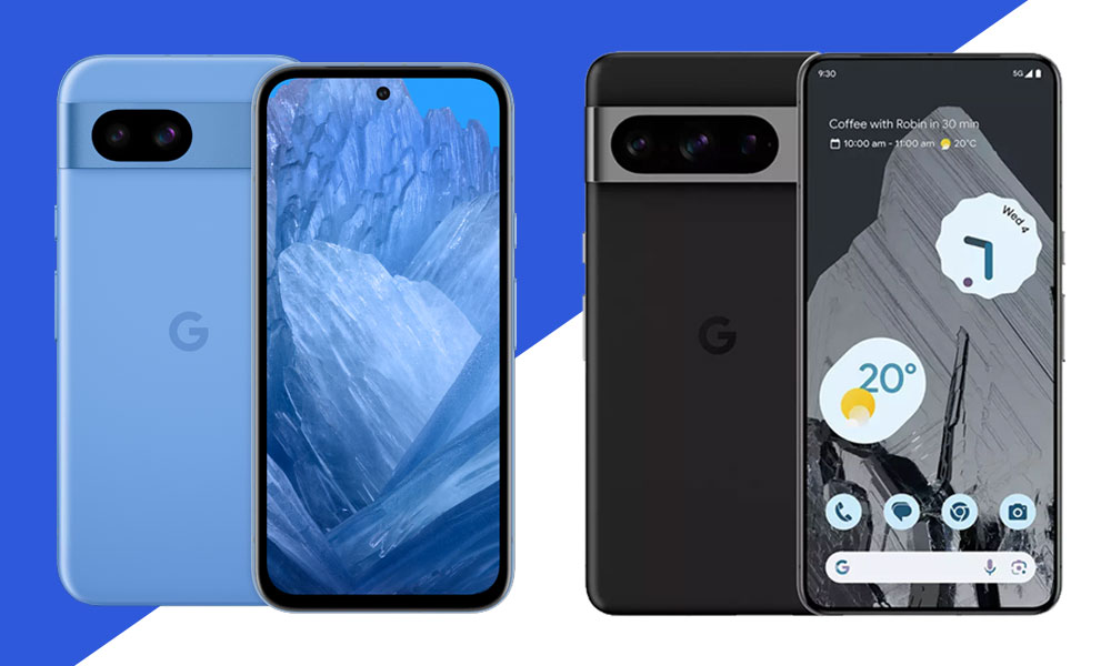 Google Pixel 8a versus Pixel 8 Pro